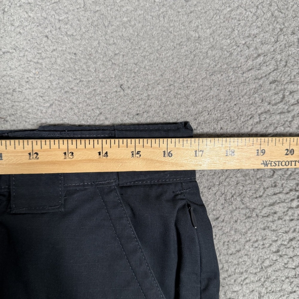 Tru Spec Pants Mens 34x30 Blue Cargo Utility Ripstop Zip Work Adjustable Waist - Picture 5 of 11